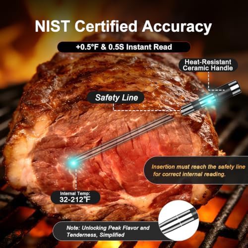 Orange Dual Probe Wireless Meat Thermometer — photo 4