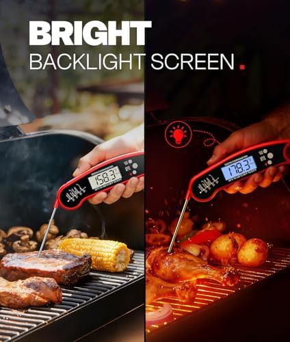 Black waterproof digital instant read thermometer — photo 4