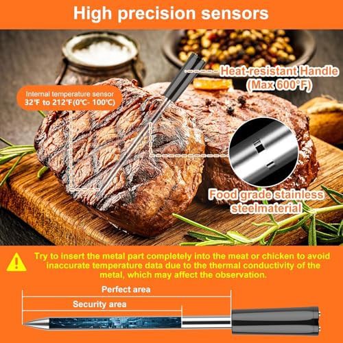 Wireless Bluetooth thermometer with ceramic probe — photo 4