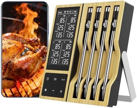 Gold Bluetooth Meat Thermometer with Long Range