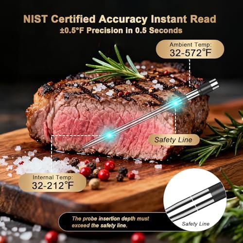 Gold Bluetooth Meat Thermometer with Long Range — photo 4
