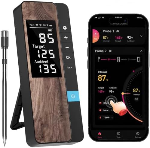 Bluetooth single probe long range thermometer
