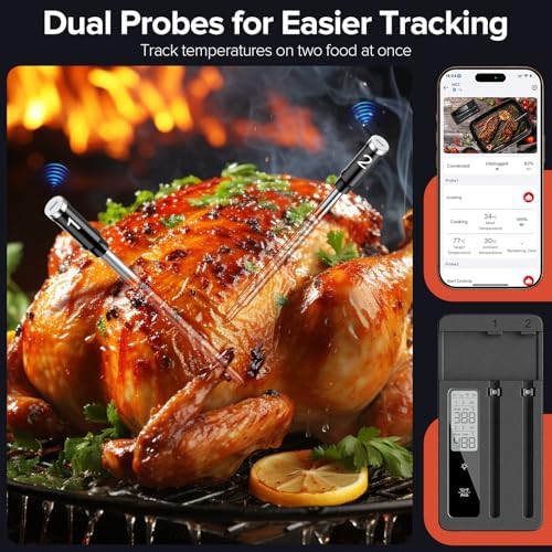 Wireless Smoker Thermometer with Magnetic Base — photo 4