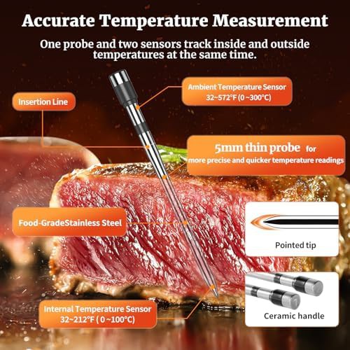 Wireless dual probe thermometer with app control — photo 4