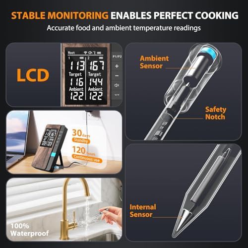 Wireless Digital Grill Thermometer with Dual Probes — photo 5