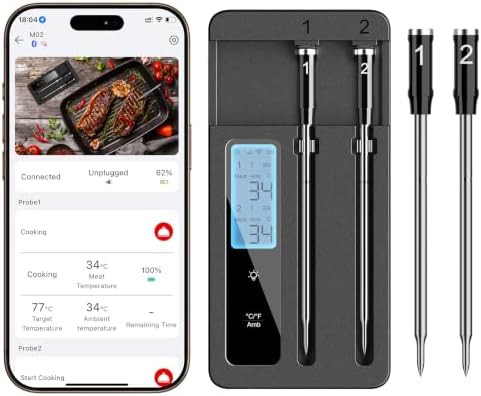 Dual Probe WiFi and Bluetooth Thermometer