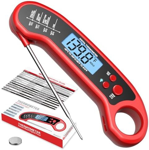 Professional Instant Read Waterproof Black Thermometer