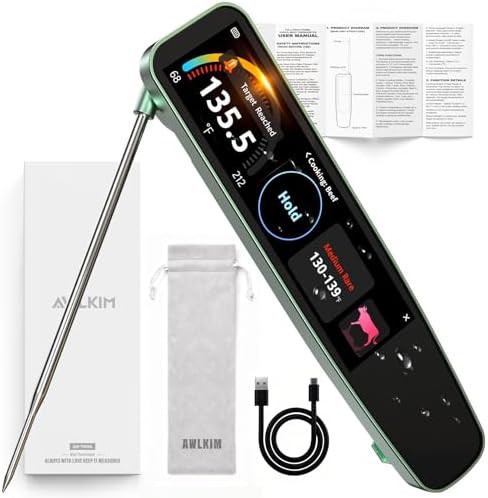 Touchscreen instant read multi sensor thermometer